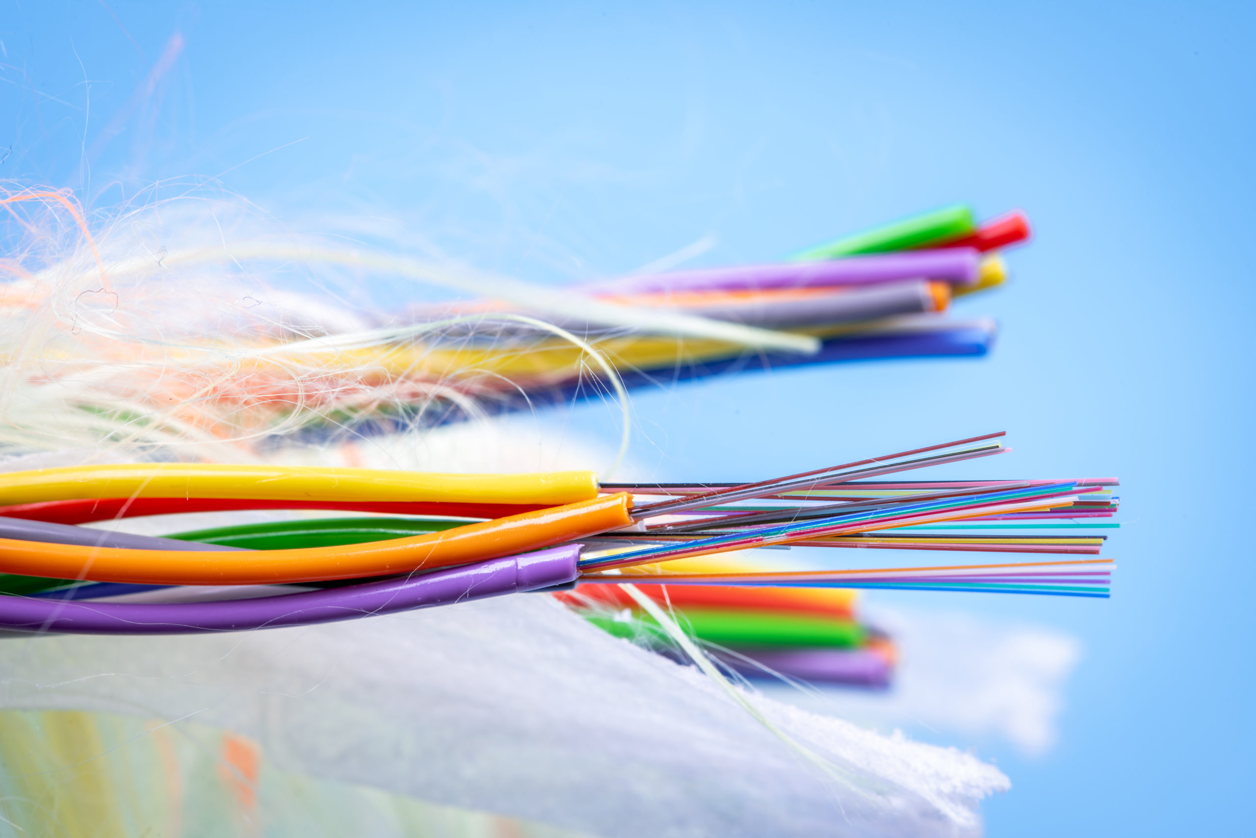 Fiber,Optic,Cable,Used,In,Telecommunication,Network